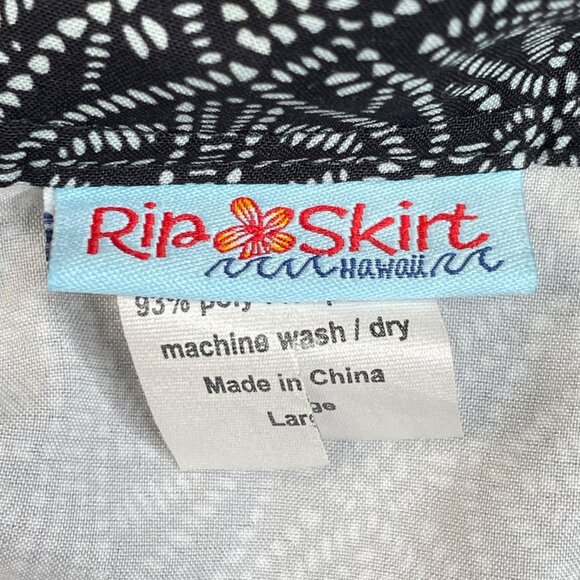 Rip Skirt Hawaii Black Pearl Batik Print - Picture 3 of 6